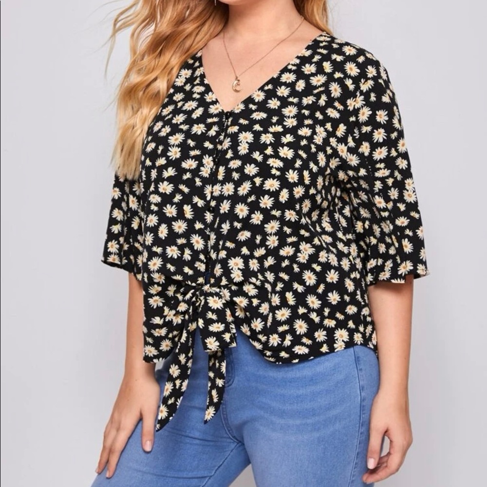 Sunflower Tie Front Shirt